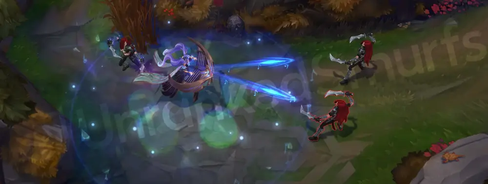 Victorious Sona Q - Hymn of Valor cast with golden sparkles