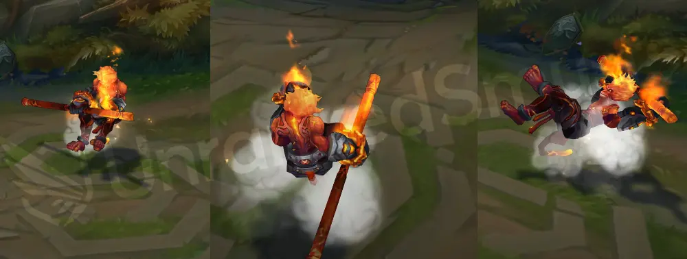 Volcanic Wukong front and side in-game overview