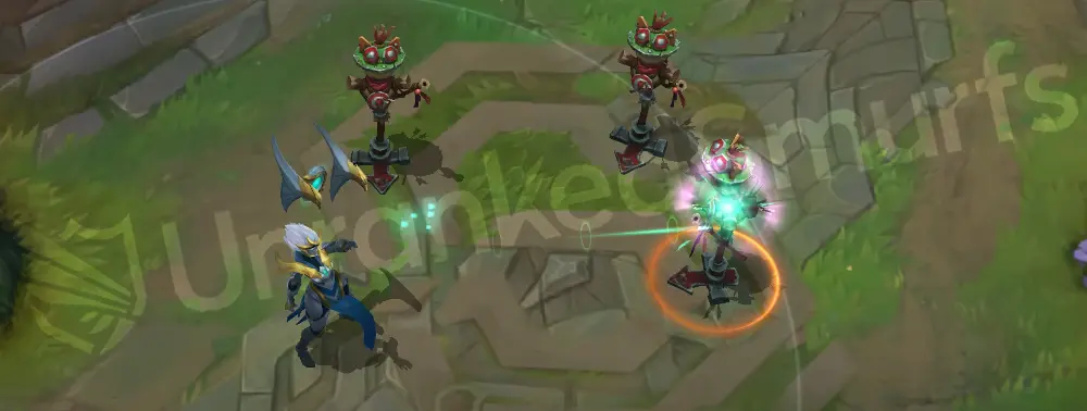 Warden Karma profile and back view during basic stance