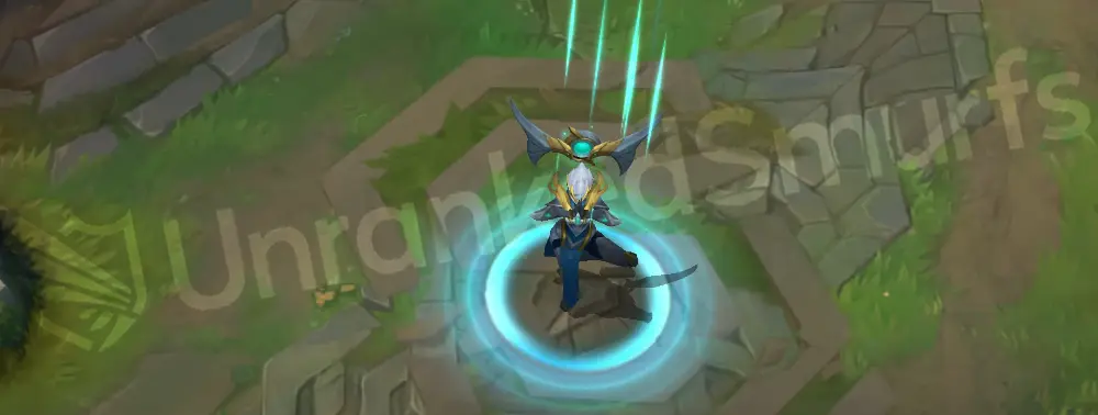 Warden Karma recall animation, returning in a disciplined stance