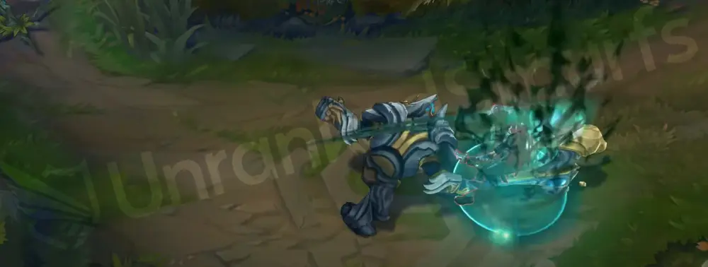 Warden Nautilus basic attack and stance with halberd anchor