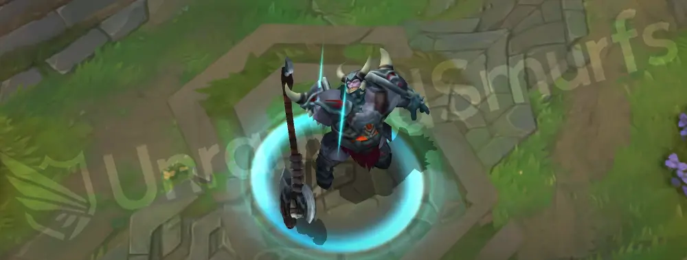 Warmonger Sion emote and idle pose