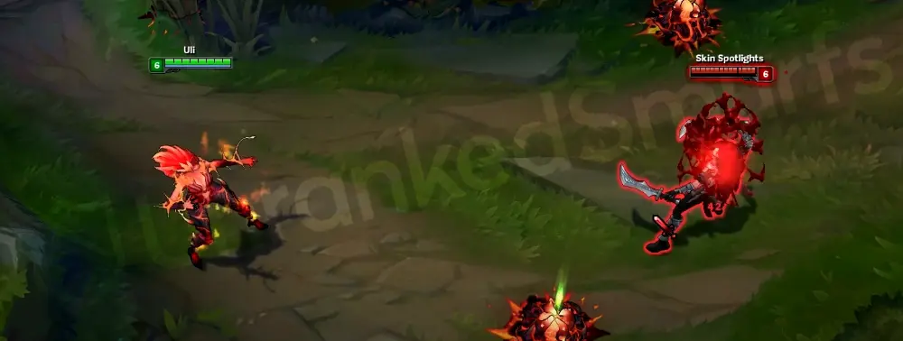 Wildfire Zyra plant basic attack spitting a fiery bolt at an enemy