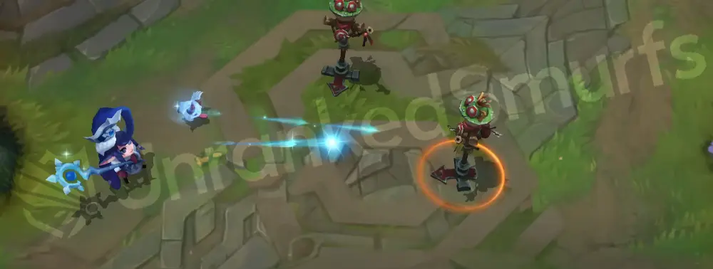 Winter Wonder Lulu basic attack projectile, icy trail part 1
