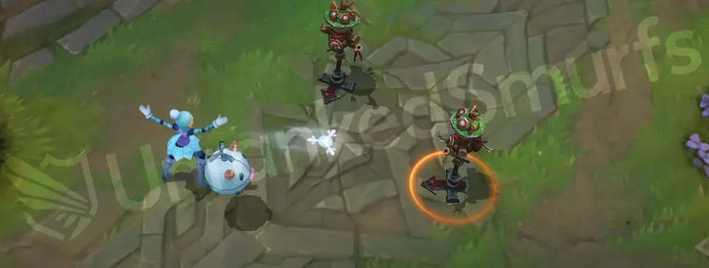 Winter Wonder Orianna basic attack animations with snowy particles 1
