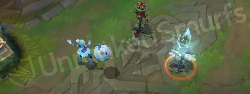 Winter Wonder Orianna basic attack animations with snowy particles 2