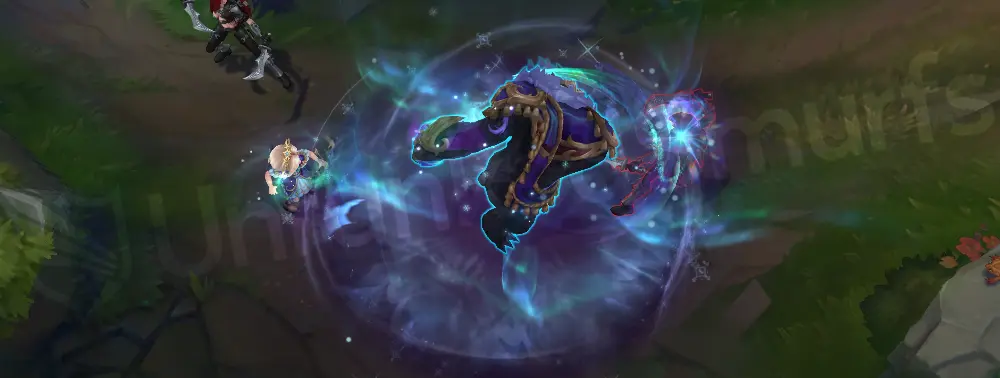 Winterblessed Tibbers active - menacing black bear with royal sashes