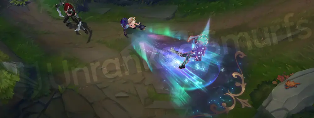 Winterblessed Annie W - cone of ghastly green-blue flame