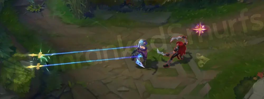 Winterblessed Camille E hookshot start animation, icy tether forming