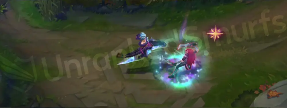 Winterblessed Camille E hookshot dash with starry ice trail