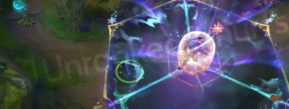 Winterblessed Camille R star and snow motifs on barrier part 2