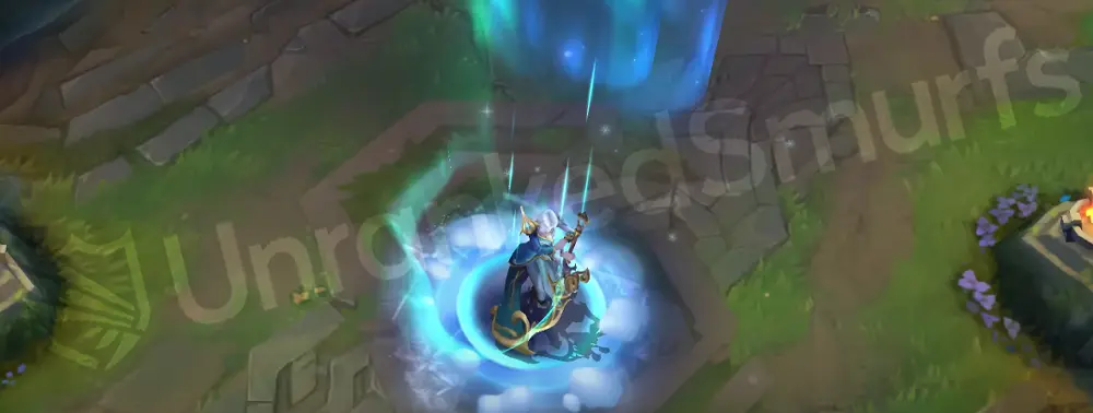 Winterblessed Diana custom emote showing regal pose and halo