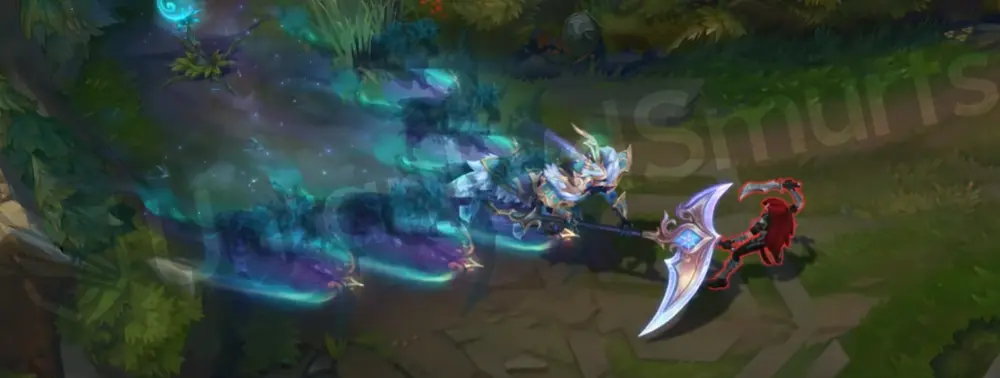 Winterblessed Hecarim R fear zone with aurora burst part 1