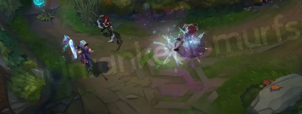 Winterblessed Hwei E-E combo visual effect part 2 with cyan star burst