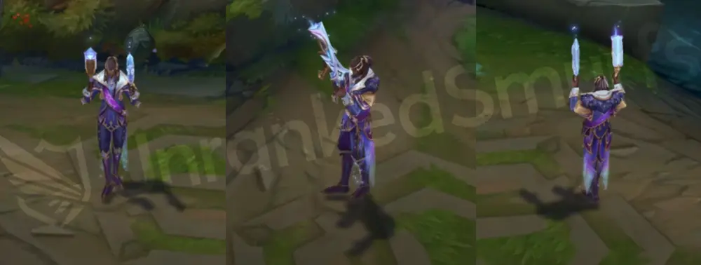Winterblessed Lucian front, in-game overview