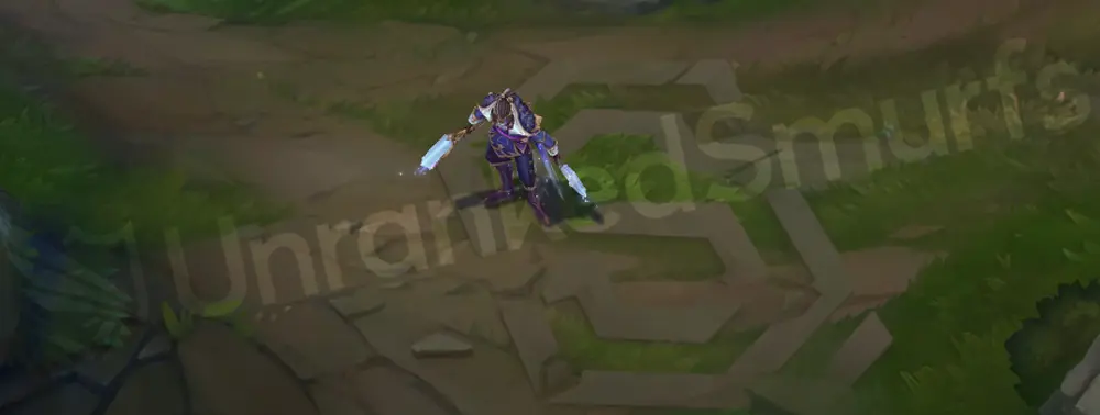Winterblessed Lucian emote pose close-up
