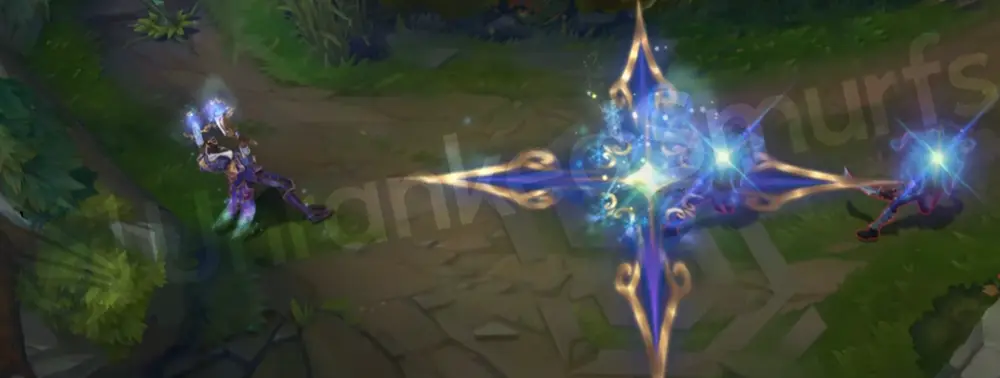 Winterblessed Lucian W mark with snow swirl