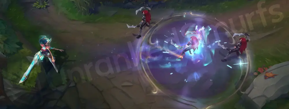 Winterblessed Senna W - Last Embrace projectile with snowflake motif