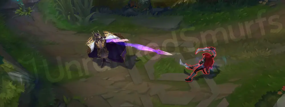 Winterblessed Swain full in-game model with auto attack animation