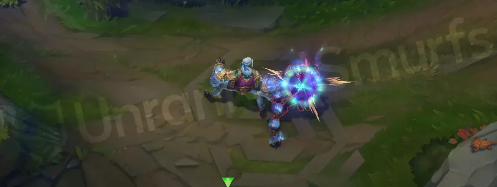 Winterblessed Sylas basic attack and idle pose in-game