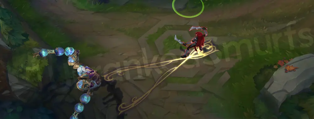 Winterblessed Sylas Q first detonation with icy glyphs