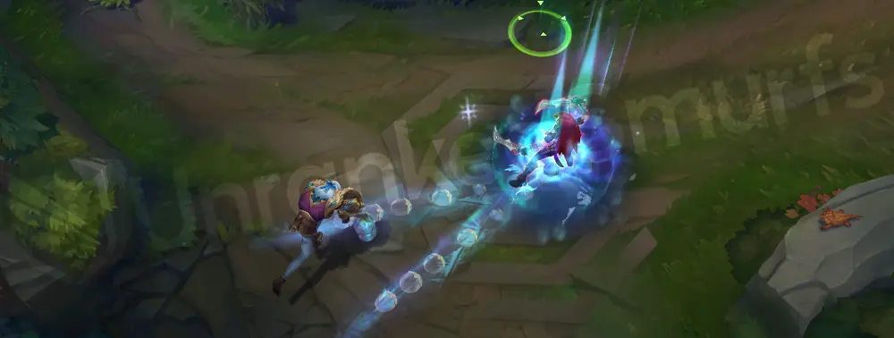 Winterblessed Sylas Q line cast shows snow swirl and aurora spark
