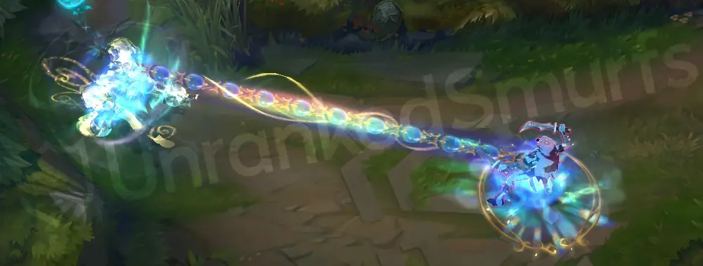 Winterblessed Sylas R aura surrounds the target during Hijack