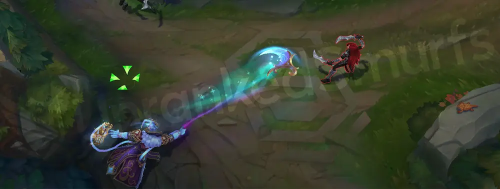 Winterblessed Thresh Death Sentence (Q) throw with frozen hook, part 1