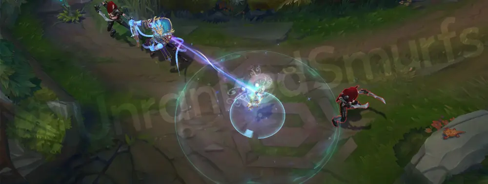 Winterblessed Thresh W pickup glow and snow swirl, part 2