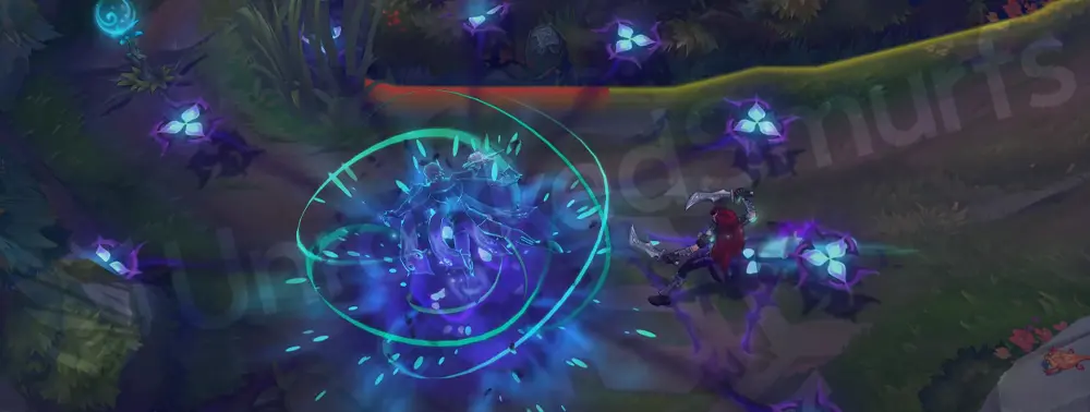 Withered Rose Talon R start and rose blades VFX 1