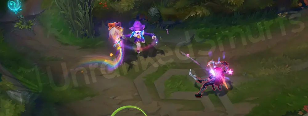 Woof and Lamb Kindred basic attack follow-up with toy-bow effects