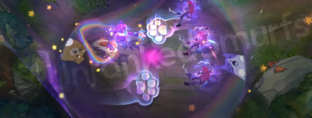 Woof and Lamb Kindred R — Lamb’s Respite with purple-orange ring