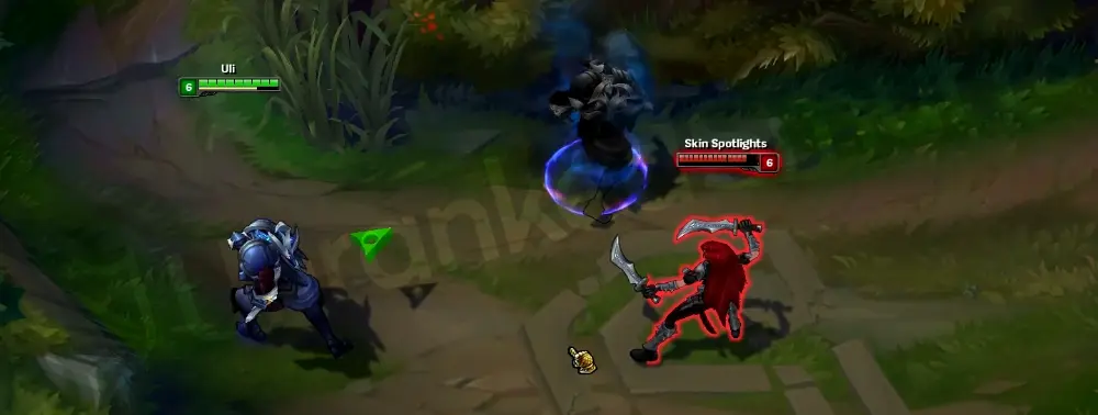 Worlds 2016 Zed W animation (Living Shadow) spawn effect