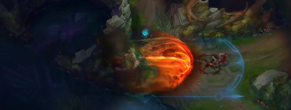 Zombie Slayer Pantheon R ultimate landing effect